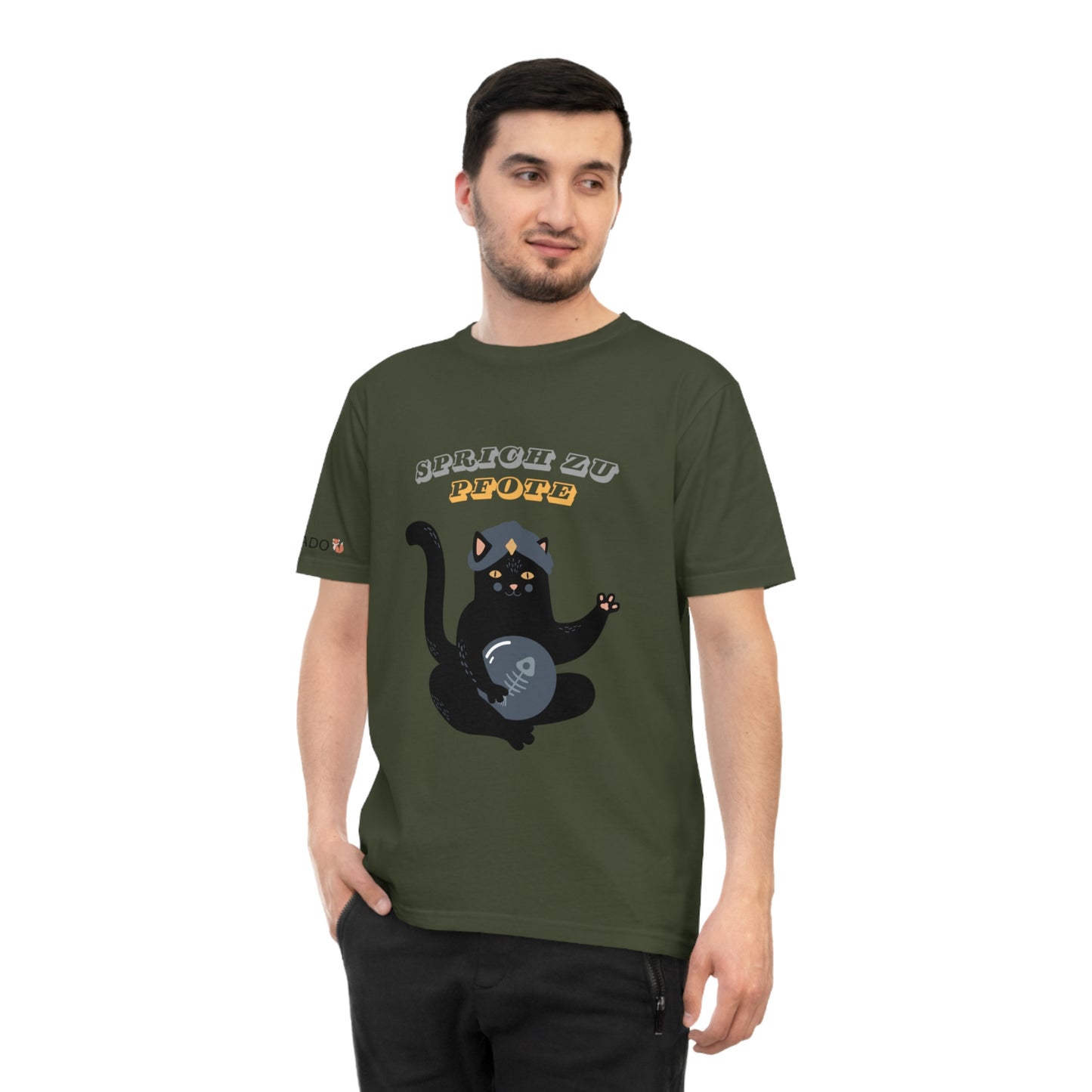 PETRADO Unisex Jersey T-Shirt "Wahrsager Katze"