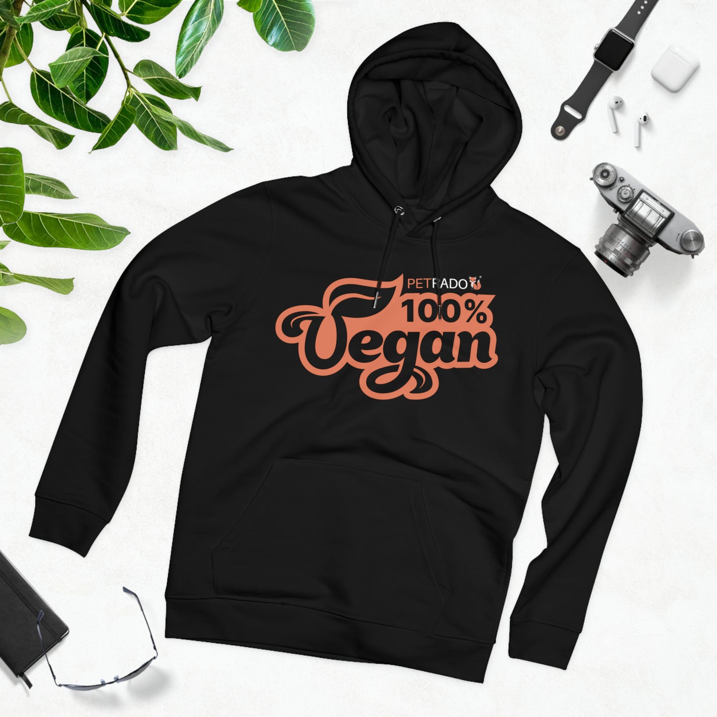 PETRADO Unisex Cruiser Hoodie "100% VEGAN"