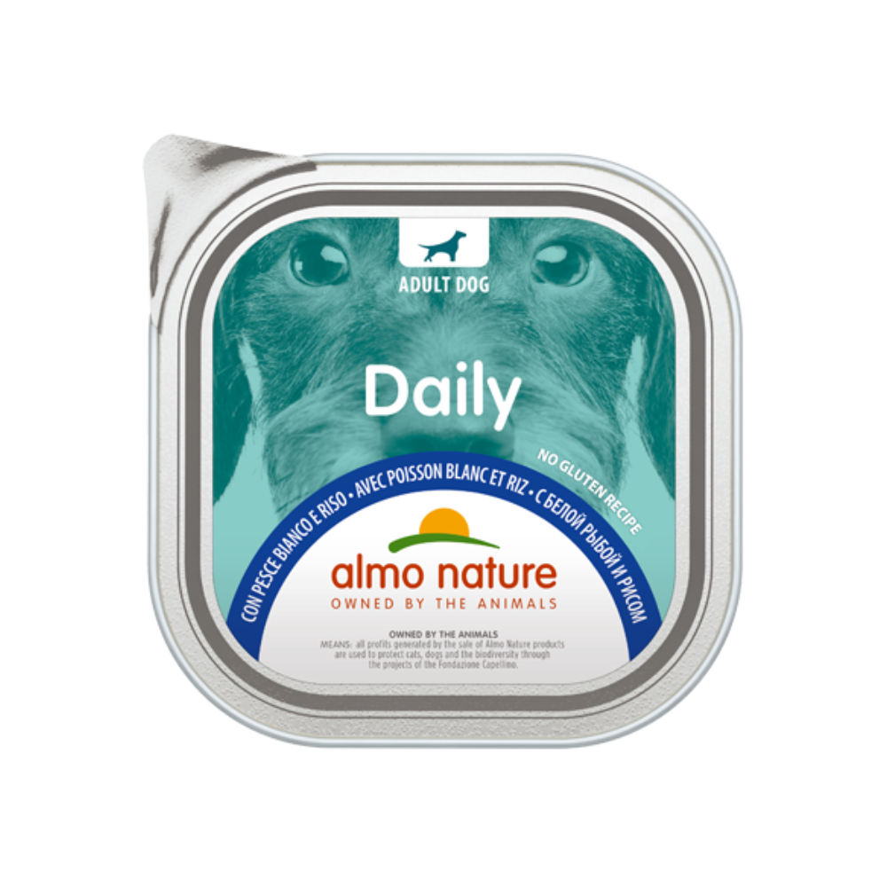 Almo Nature Daily mit Weißfisch und Reis