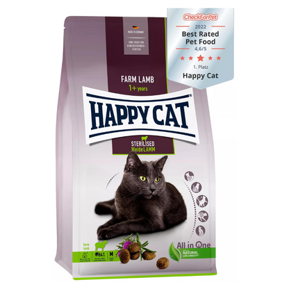 Happy Cat Sterilised Adult Weide-Lamm