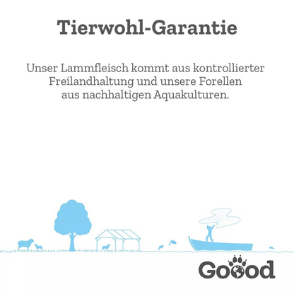 GOOOD Junior - Freilandlamm mit Nachhaltige Forelle