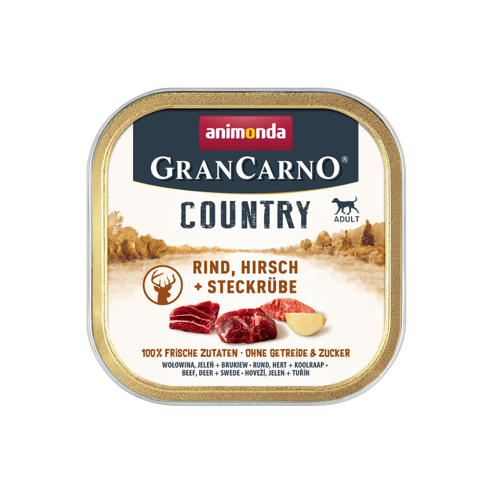 Animonda GranCarno Country Adult Rind, Hirsch + Steckrübe