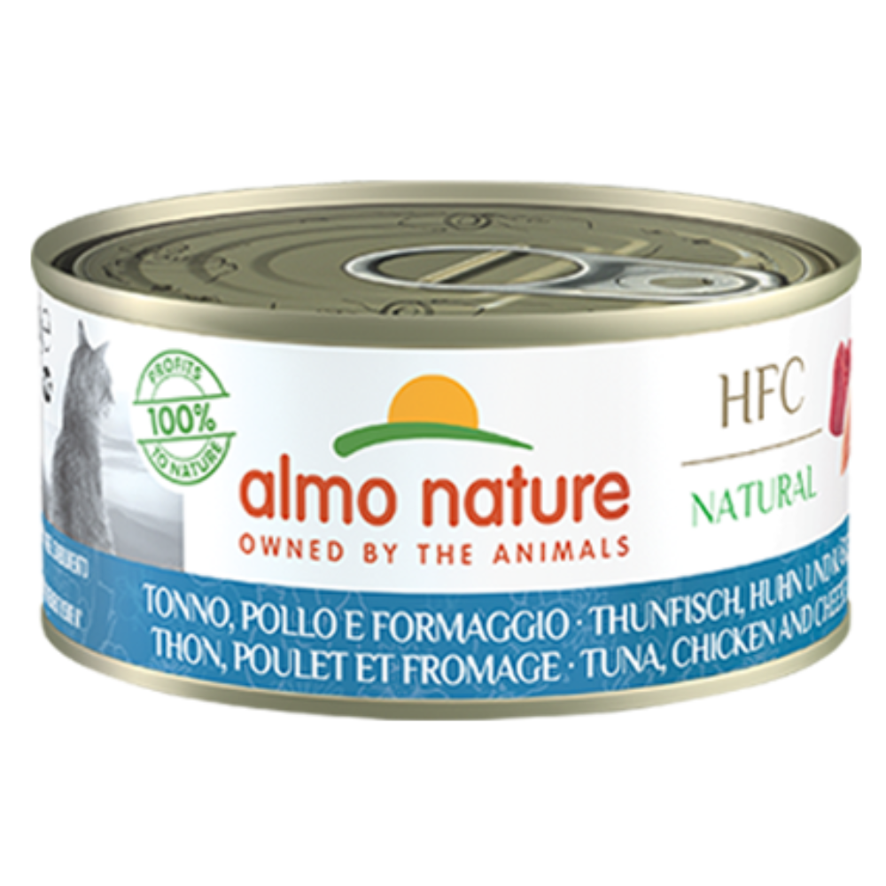 Almo Nature HFC Natural Thunfisch, Huhn mit Käse