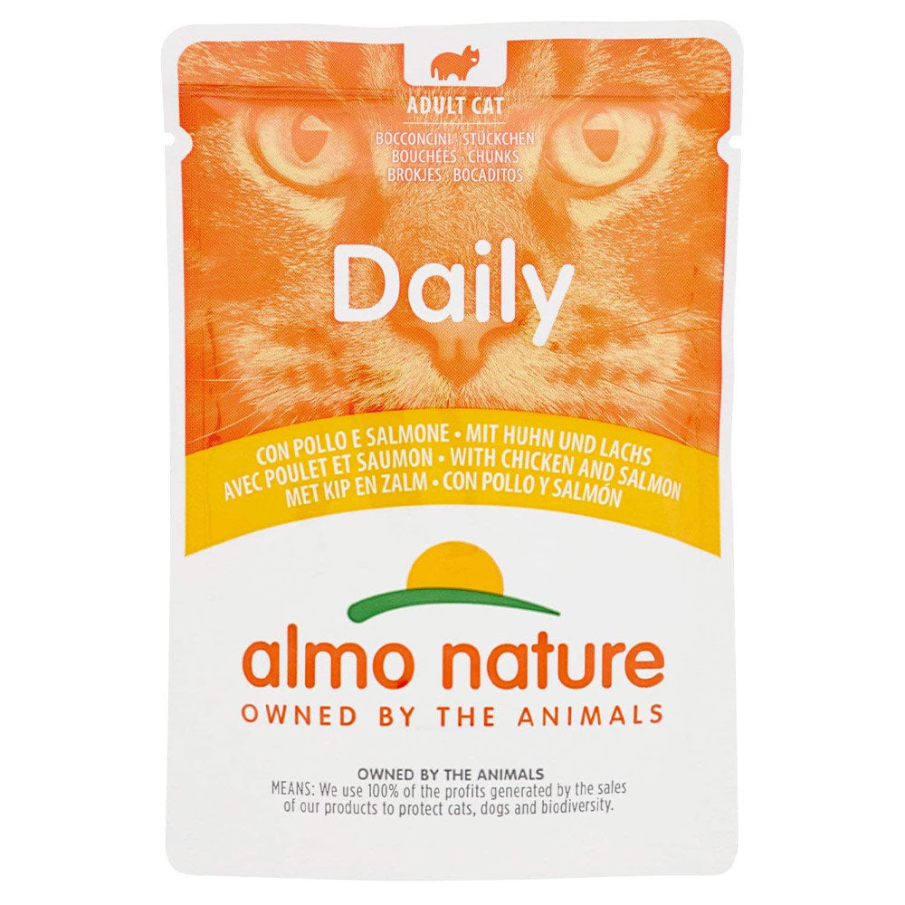 Almo Nature PFC Daily Menu Huhn & Lachs 30x70 g - Verpackung Vorderseite - petrado.de