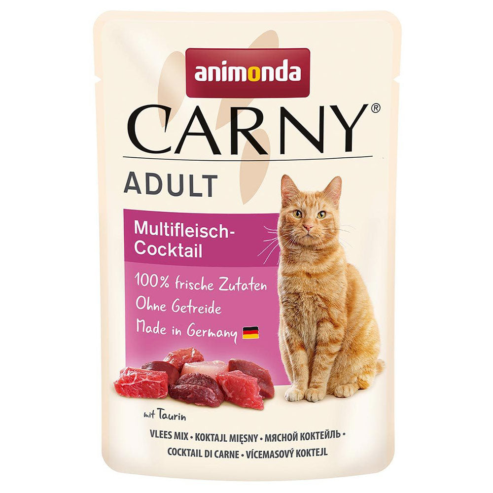 Animonda Carny Adult Multifleisch - Cocktail 12x85 g - Verapckung Vorderseite - petrado.de