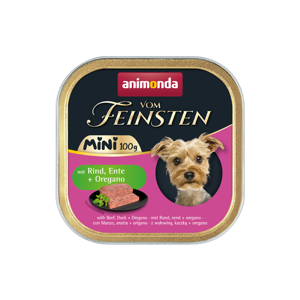 Animonda vom Feinsten Hund Mini Adult mit Rind, Ente + Oregano