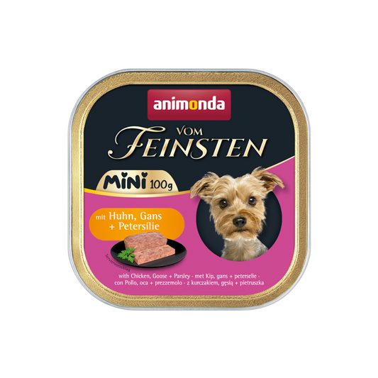 Animonda vom Feinsten Hund Mini Adult mit Huhn, Gans + Petersilie