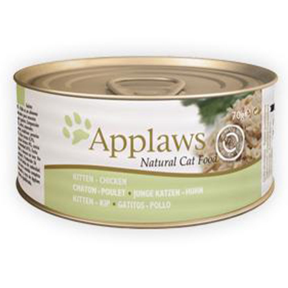 Applaws Cat Nassfutter Kitten Hühnchen 24x70 g - Verpackung Vorderseite - petrado.de