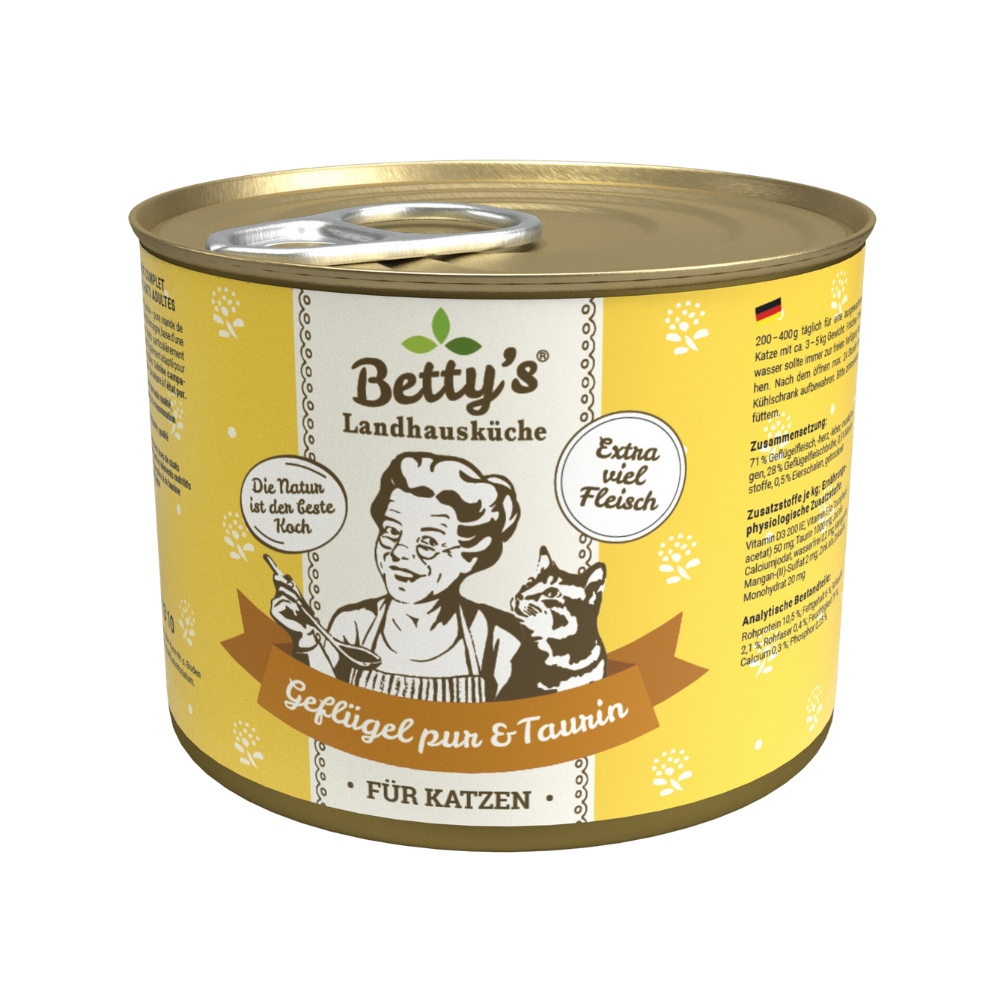 Betty`s Country House Kitchen PURE Kattengevogelte