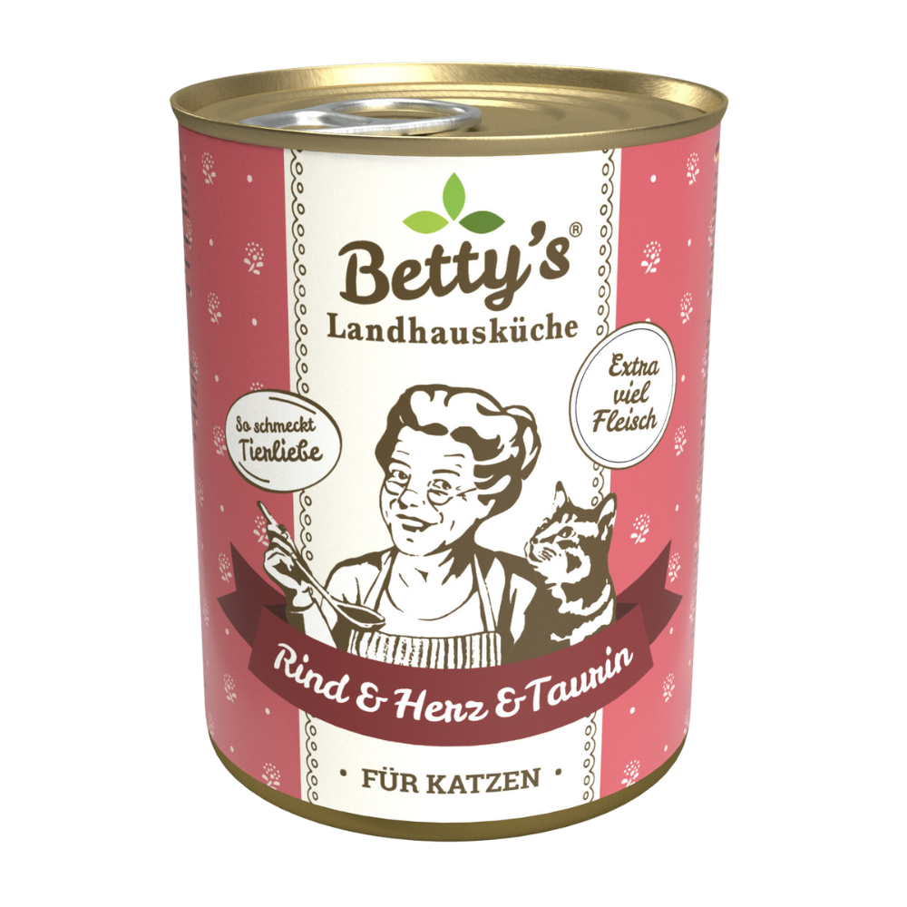 Betty`s Landhausküche Katze Rind + Herz