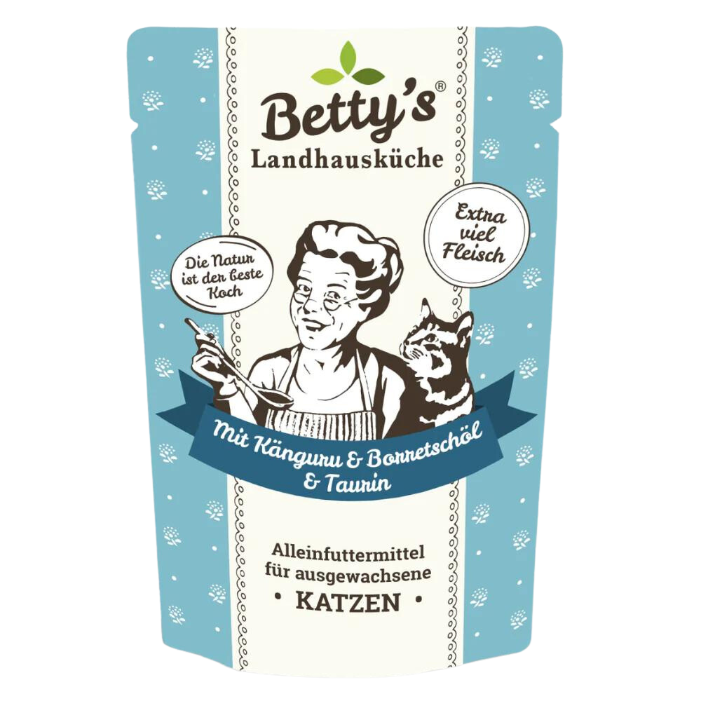 Betty`s Landhausküche Katze mit Känguru + Borretschöl