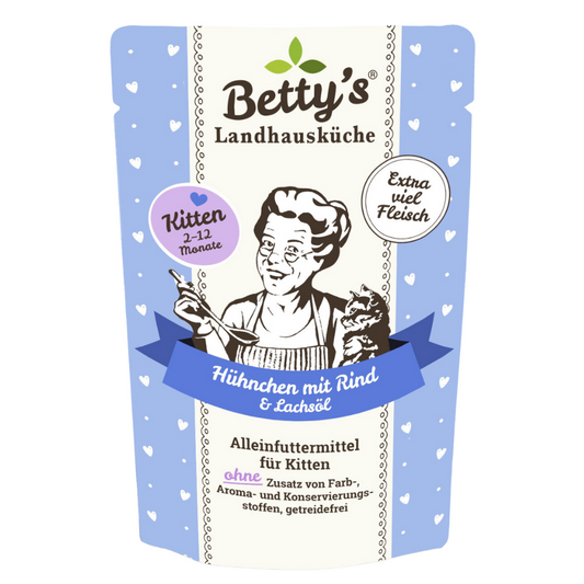 Betty`s Landhausküche Kitten Hühnchen mit Rind