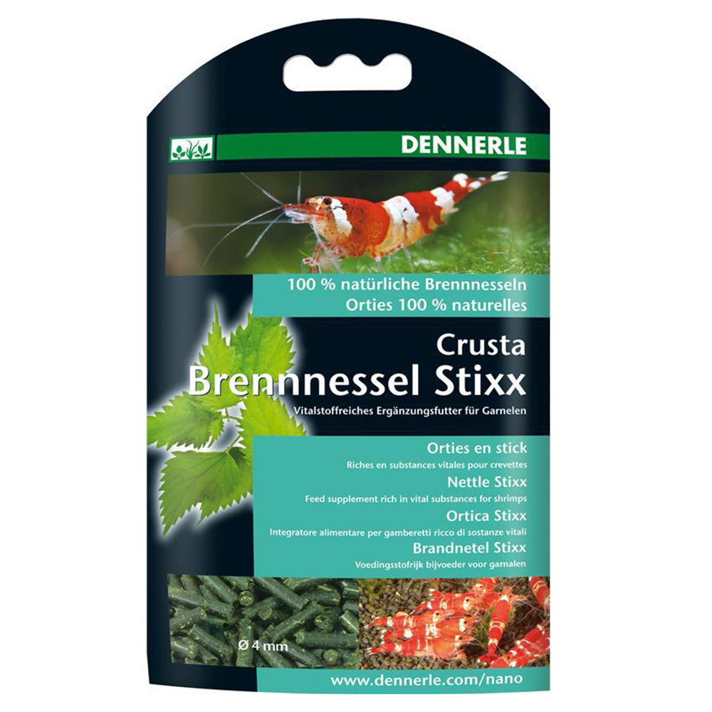 Dennerle Crusta Brennnessel Stixx 30 g - Verpackung Vorderseite - petrado.de