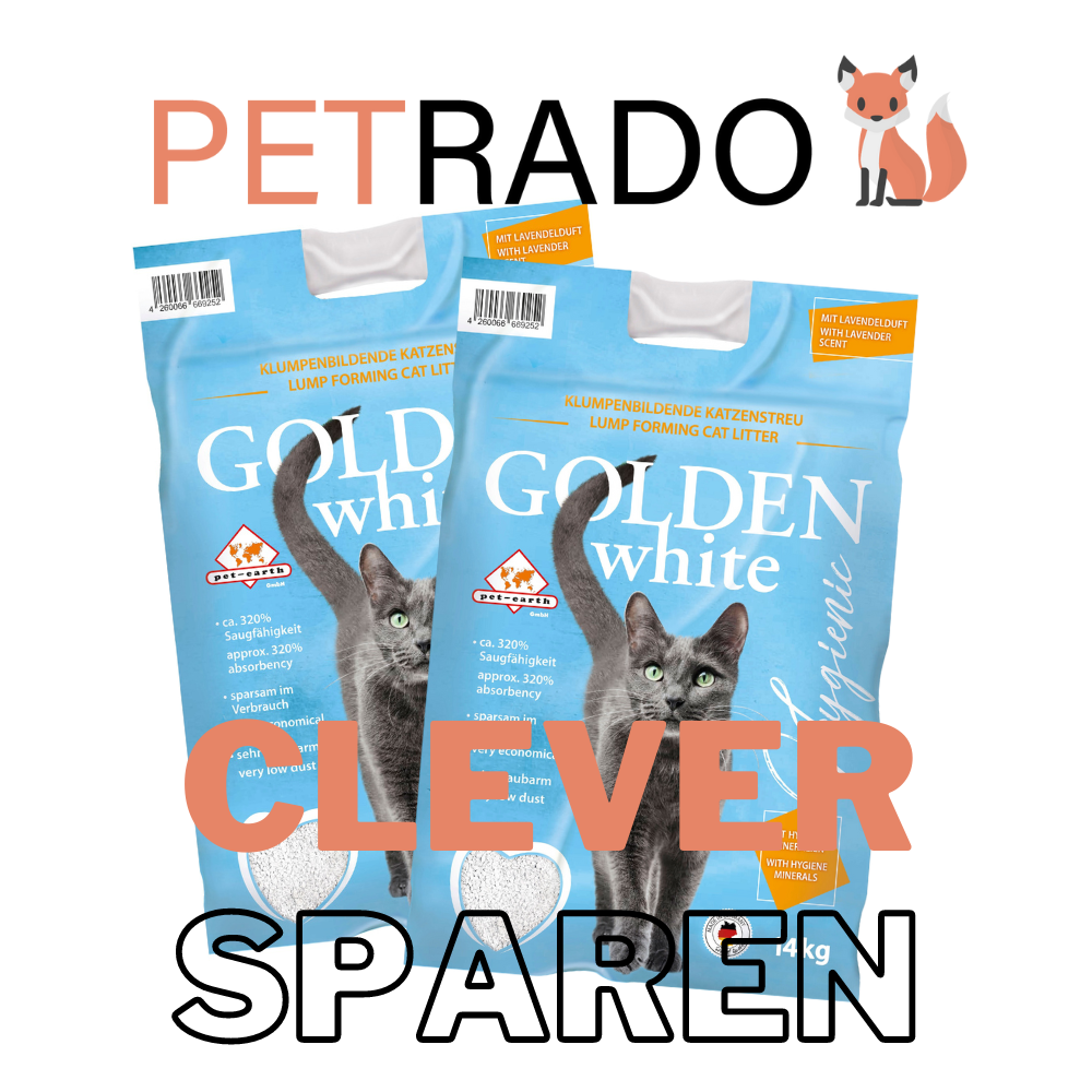 GOUDEN wit - kattenbakvulling met lavendelgeur