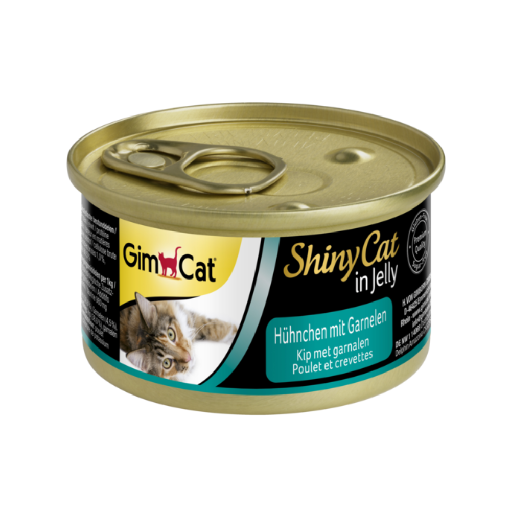 GimCat ShinyCat in gelei kip met garnalen