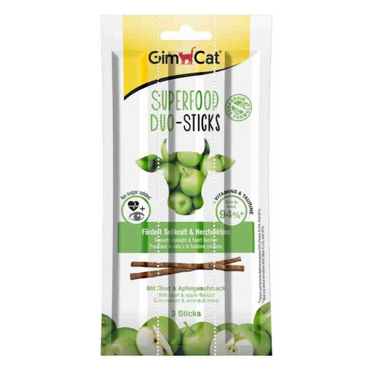 GimCat Superfood Duo-Sticks Apfel mit Rind 3 Stück