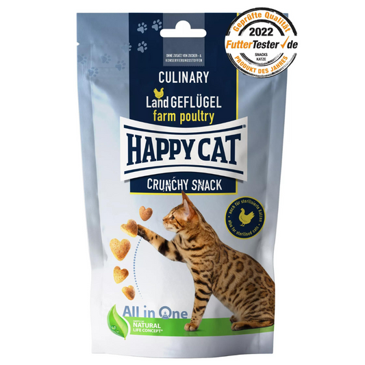 Happy Cat Culinary Crunchy Snack Land-Geflügel