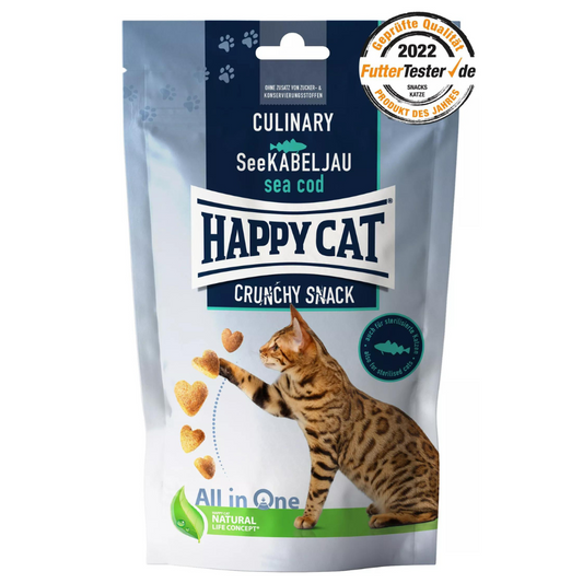 Happy Cat Culinary Crunchy Snack See-Kabeljau