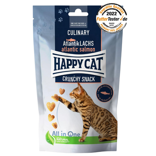 Happy Cat Culinary Crunchy Snack Atlantik-Lachs