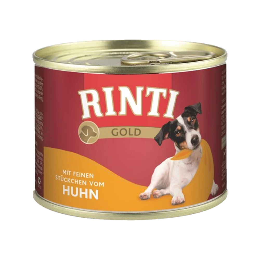 Rinti Dose Gold mit Huhn