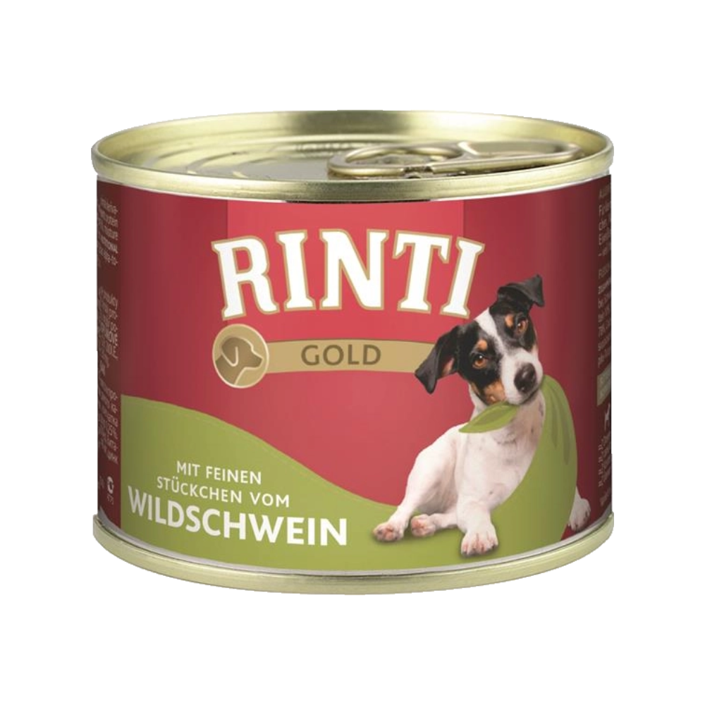 Rinti Dose Gold mit Wildschwein