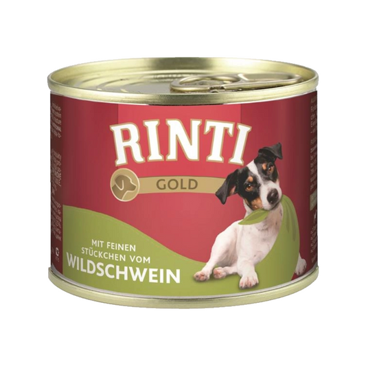 Rinti Dose Gold mit Wildschwein