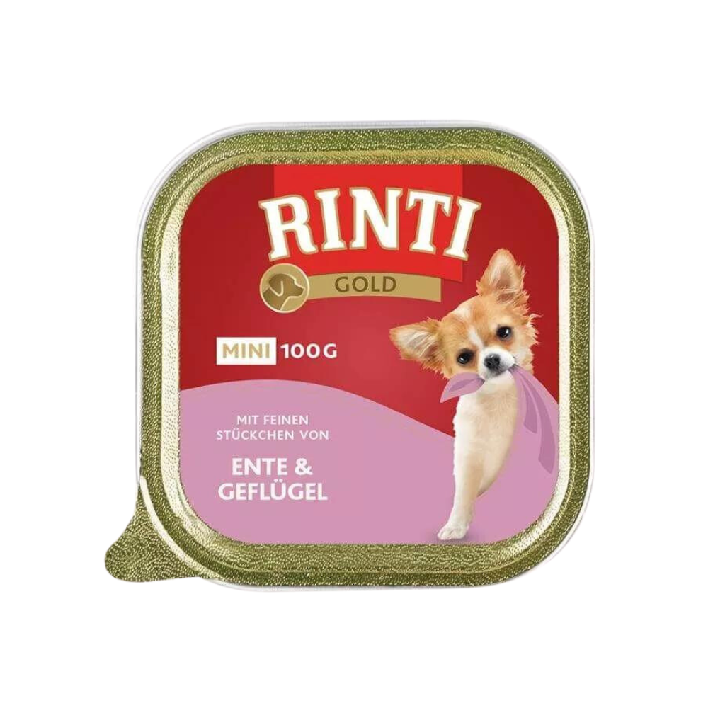 Rinti Schale Gold Mini Ente mit Geflügel