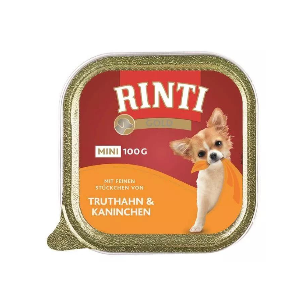 Rinti Schale Gold Mini Truthahn mit Kaninchen