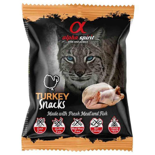 alpha spirit Cat Snack gewürfelt Pute 50 g - petrado.de